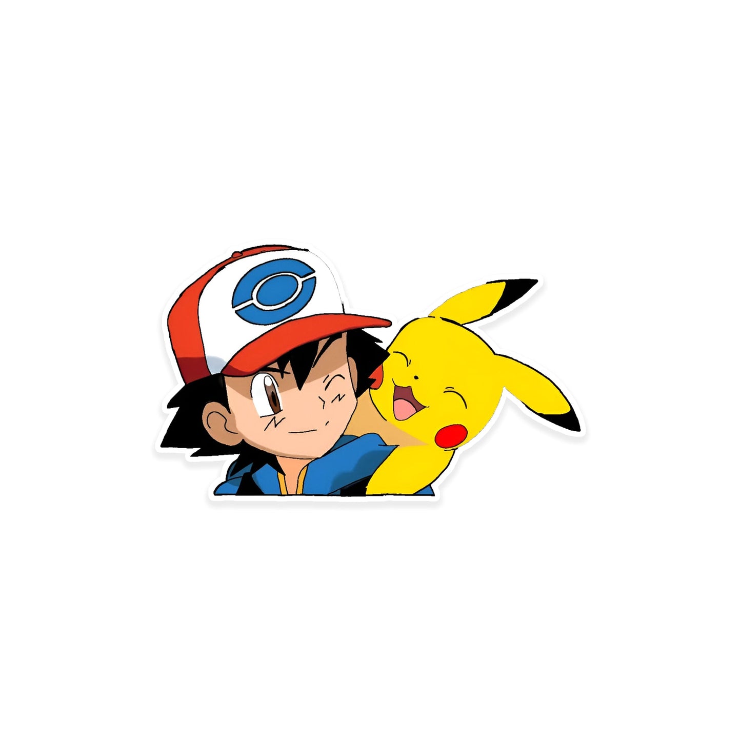 A rectangular sticker with a red background and a white horizontal stripe in the middle. In the center of the white stripe, black Devanagari text reads "घुमक्कड़" which translates to "Wanderer." The red background has faint travel-themed illustrations.