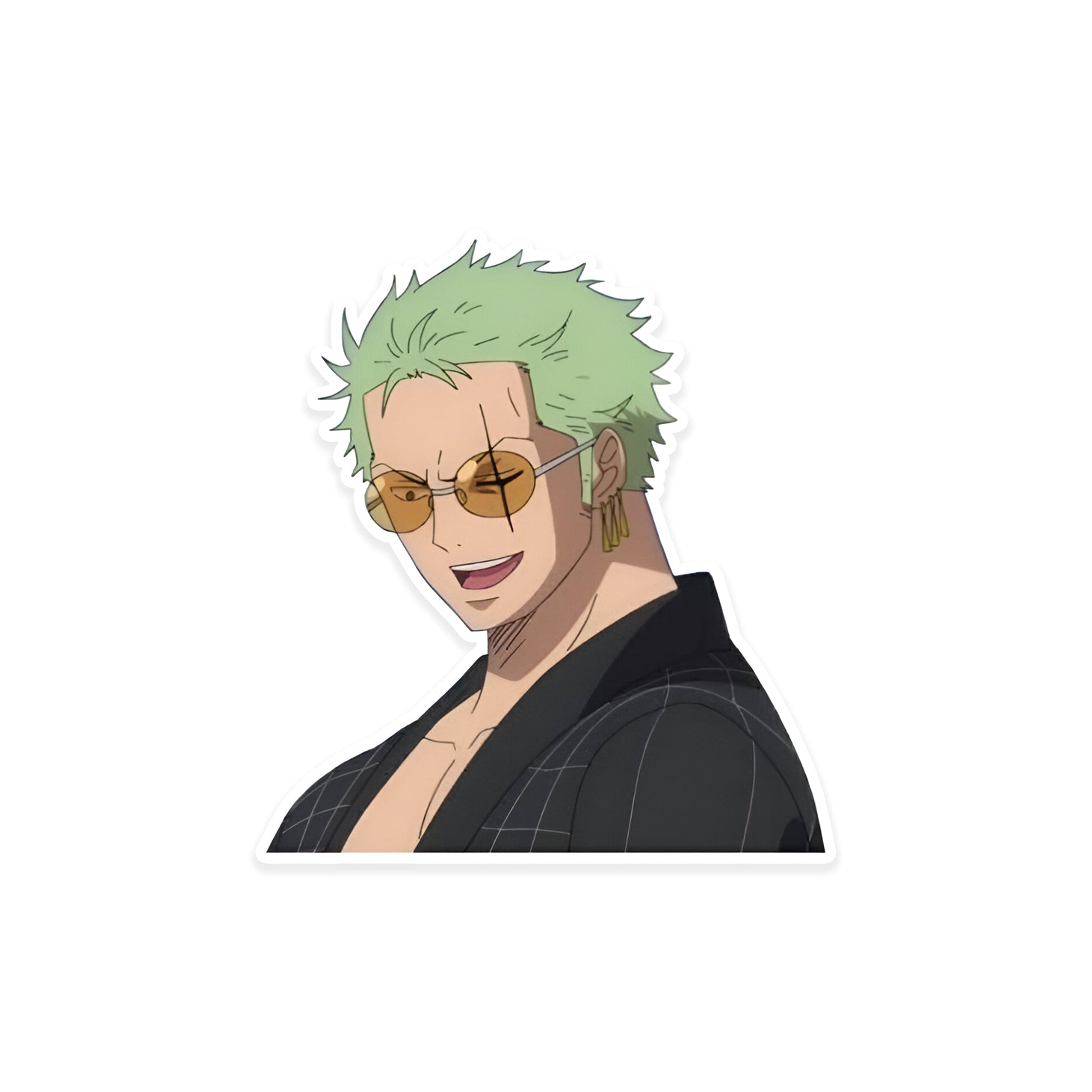 A rectangular sticker with a red background and a white horizontal stripe in the middle. In the center of the white stripe, black Devanagari text reads "घुमक्कड़" which translates to "Wanderer." The red background has faint travel-themed illustrations.