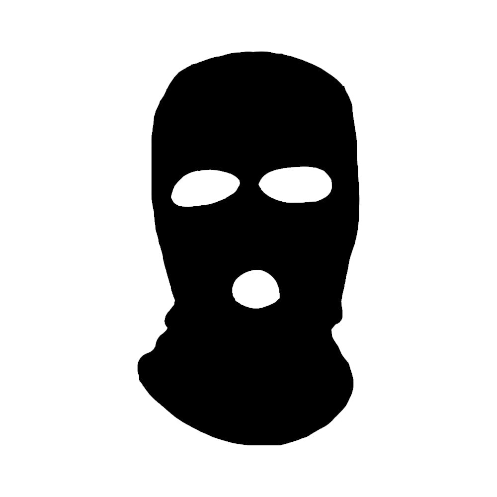 Thief face car decal
