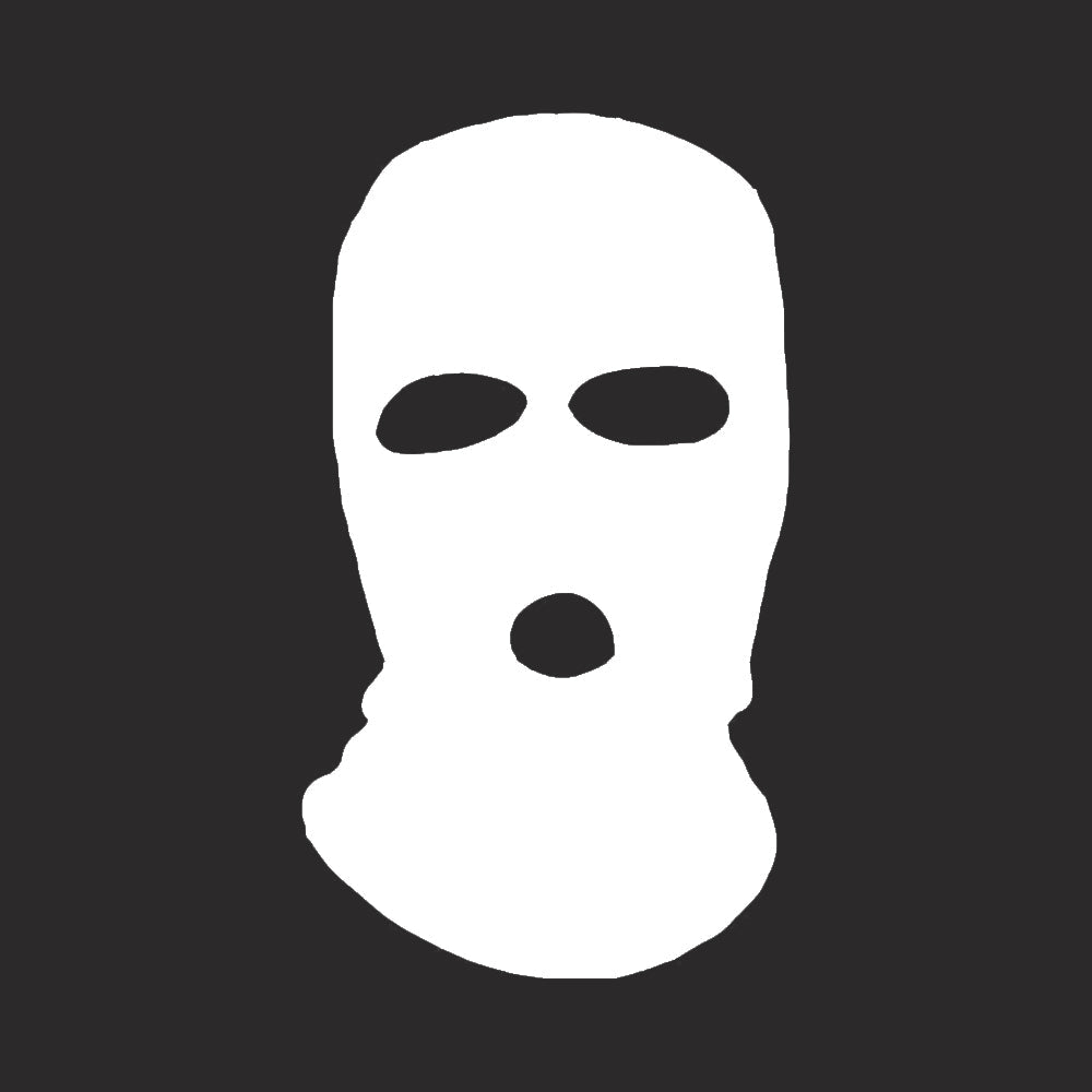 Thief face car decal