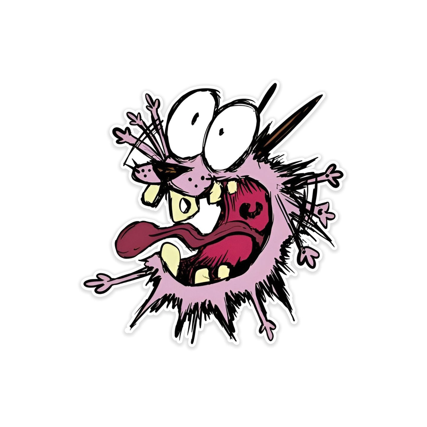 Courage the Cowardly Dog car sticker