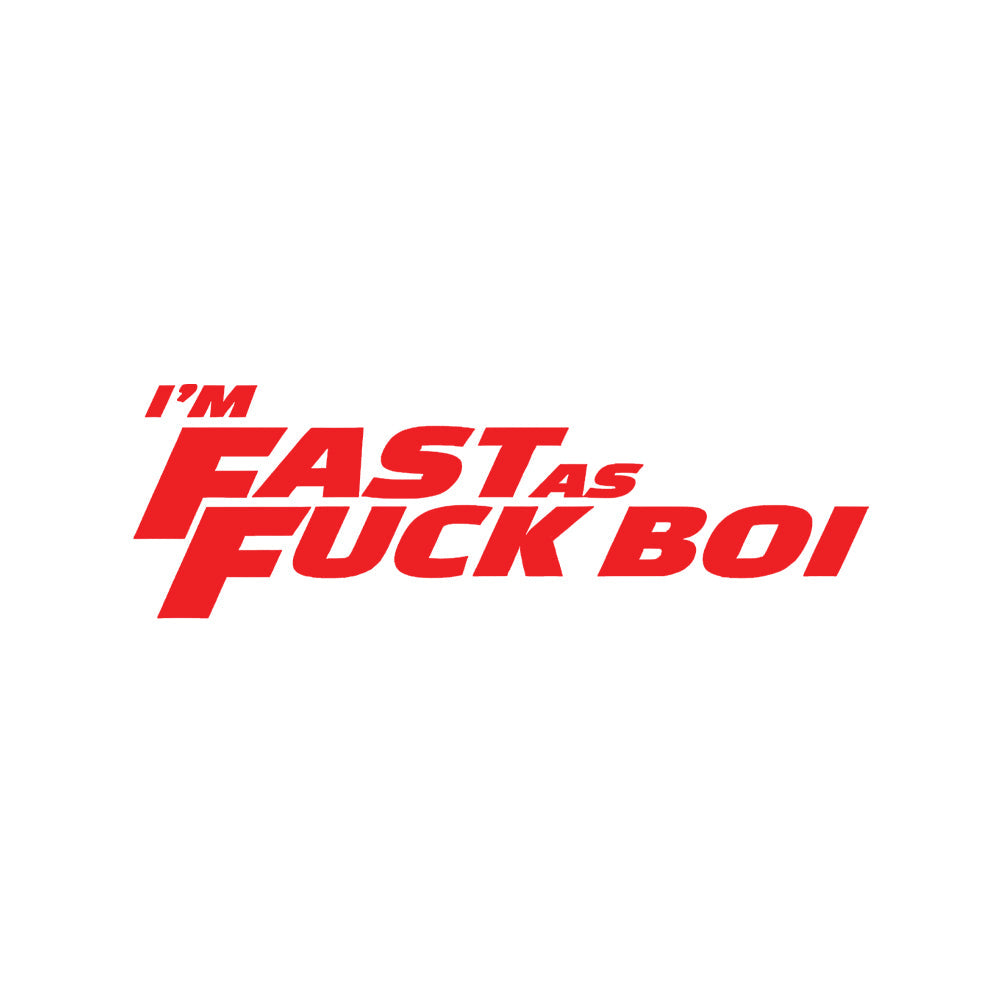 Fast as f car decal