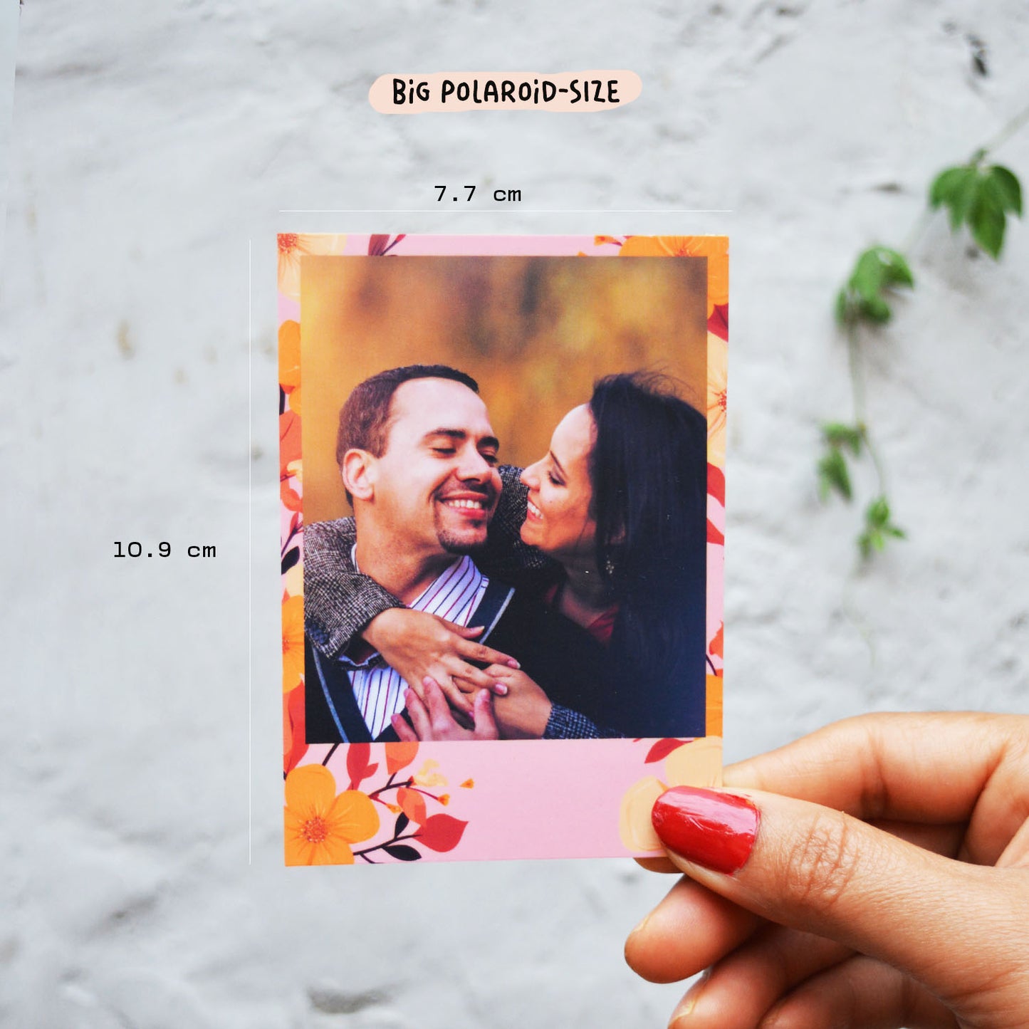 Floral retro polaroid prints