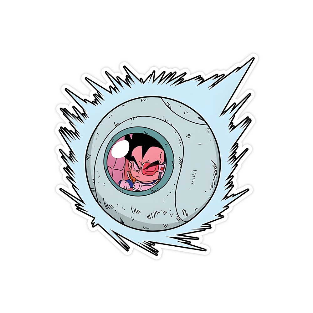 A rectangular sticker with a red background and a white horizontal stripe in the middle. In the center of the white stripe, black Devanagari text reads "घुमक्कड़" which translates to "Wanderer." The red background has faint travel-themed illustrations.