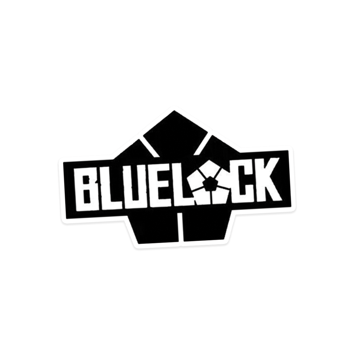 A rectangular sticker with a red background and a white horizontal stripe in the middle. In the center of the white stripe, black Devanagari text reads "घुमक्कड़" which translates to "Wanderer." The red background has faint travel-themed illustrations.