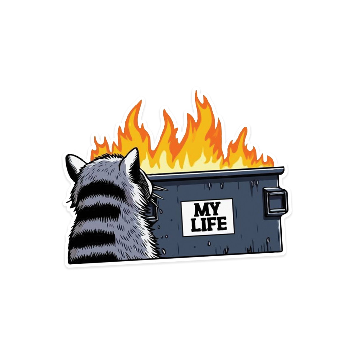 A rectangular sticker with a red background and a white horizontal stripe in the middle. In the center of the white stripe, black Devanagari text reads "घुमक्कड़" which translates to "Wanderer." The red background has faint travel-themed illustrations.