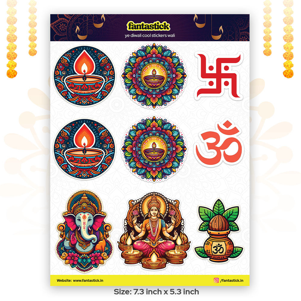 Divine Diwali Duos Stickers