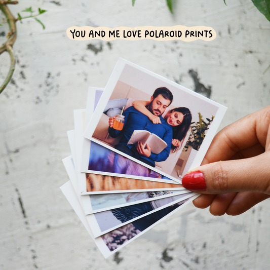 You and Me love polaroid prints