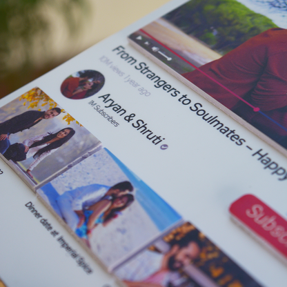 YouTube 3D Memory Frame ( with Easel Stand)