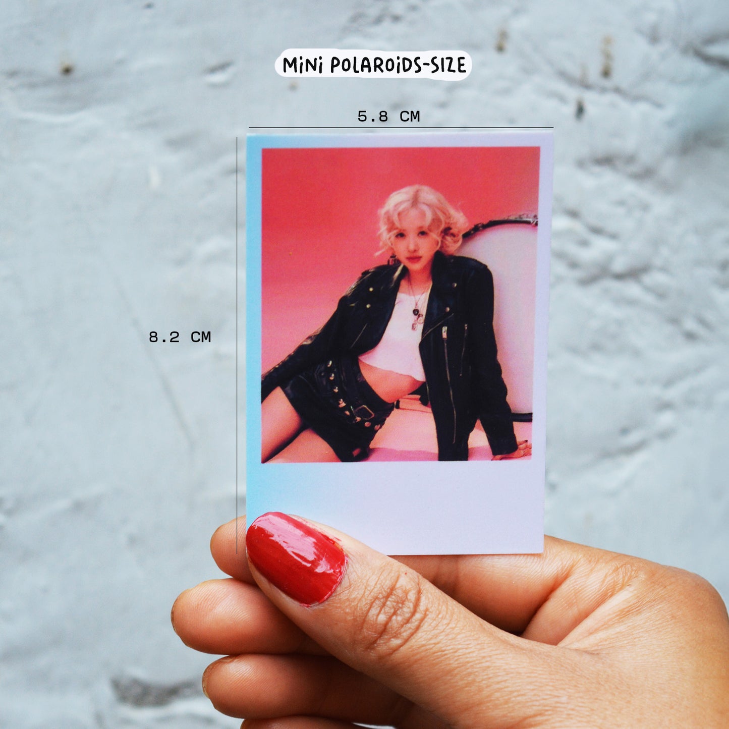 Aesthetic gradient polaroid prints