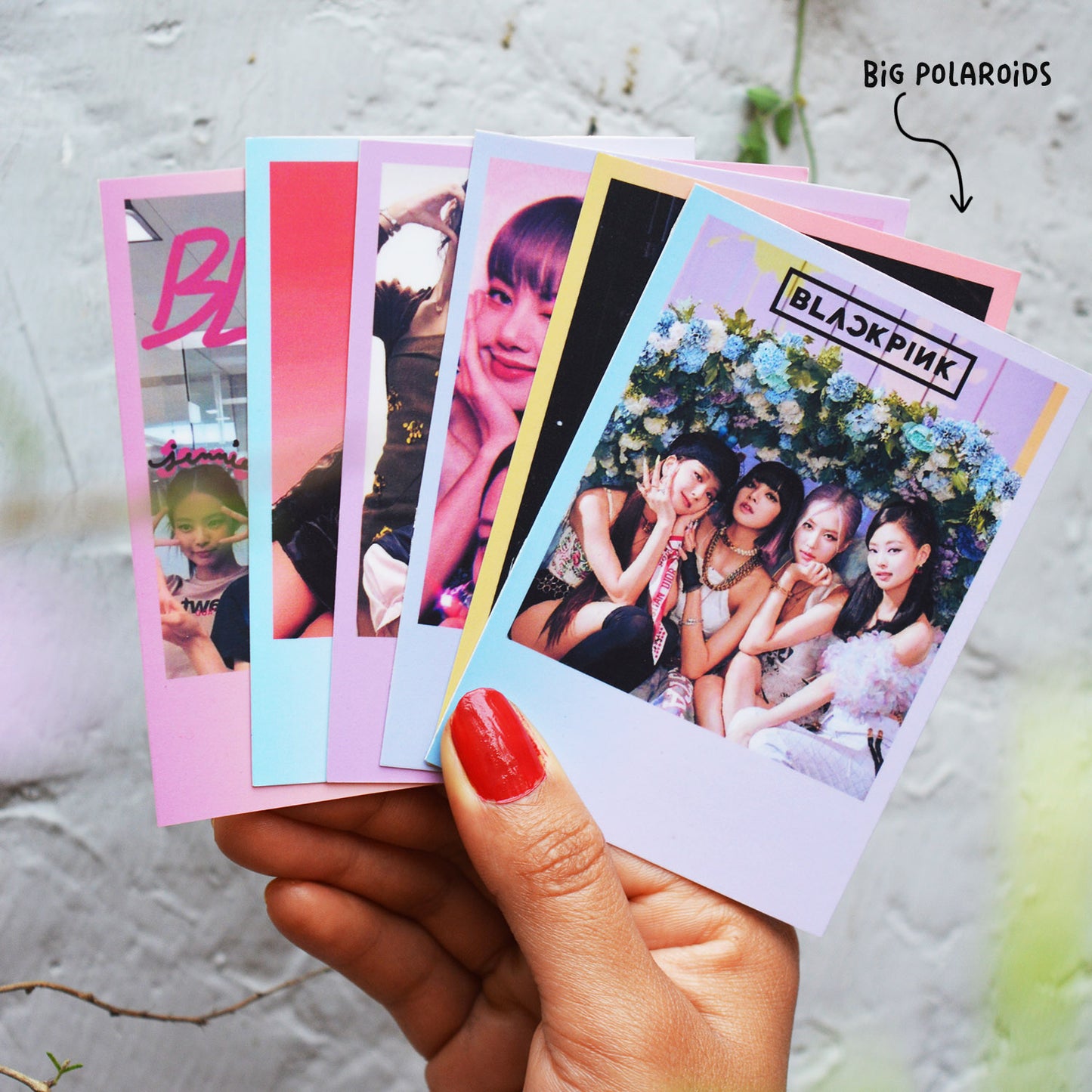 Aesthetic gradient polaroid prints