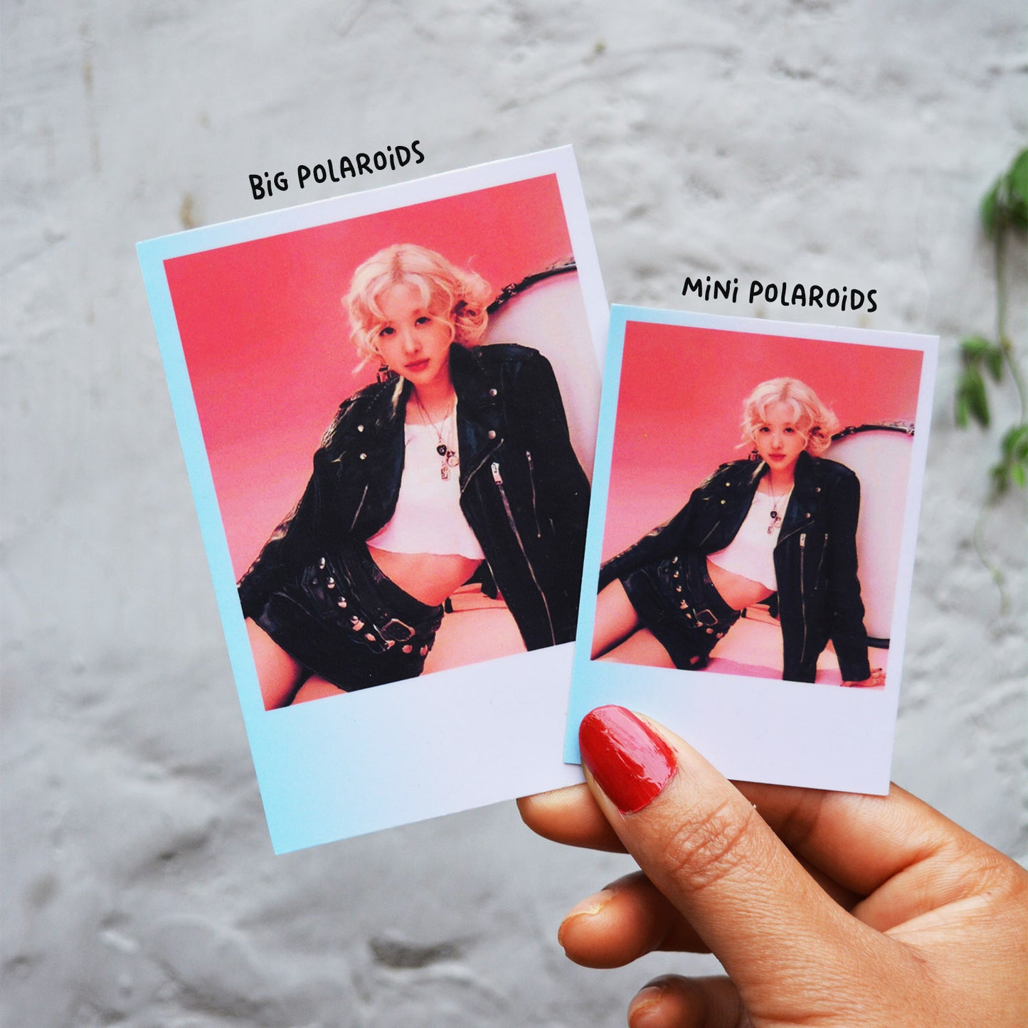 Aesthetic gradient polaroid prints