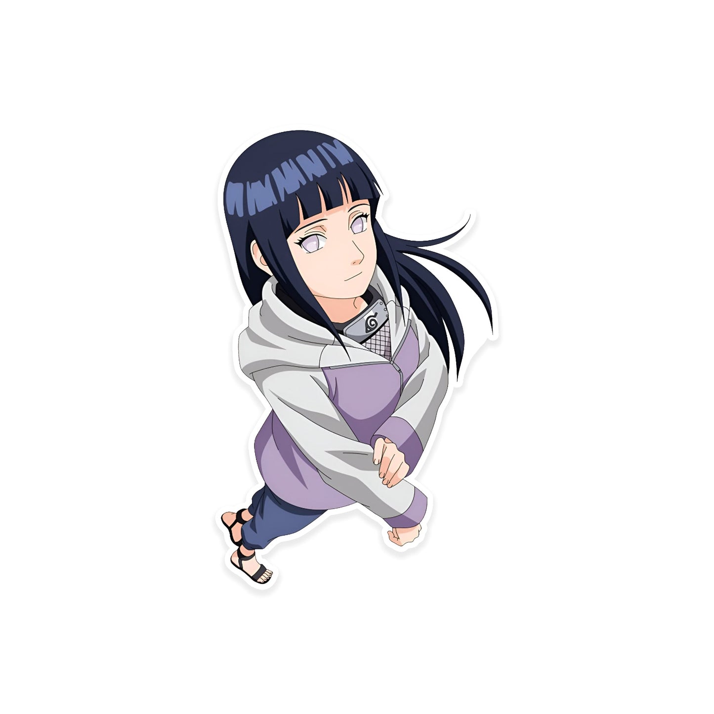 A rectangular sticker with a red background and a white horizontal stripe in the middle. In the center of the white stripe, black Devanagari text reads "घुमक्कड़" which translates to "Wanderer." The red background has faint travel-themed illustrations.