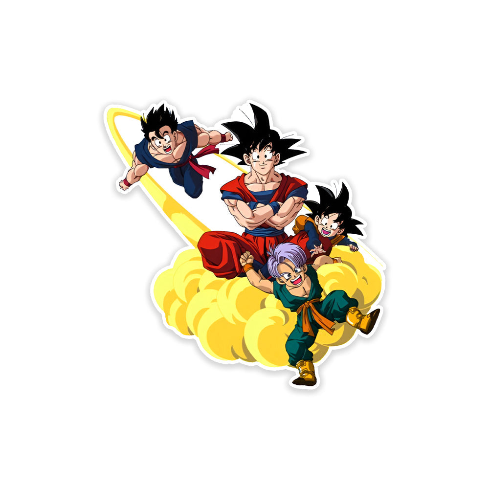 A rectangular sticker with a red background and a white horizontal stripe in the middle. In the center of the white stripe, black Devanagari text reads "घुमक्कड़" which translates to "Wanderer." The red background has faint travel-themed illustrations.