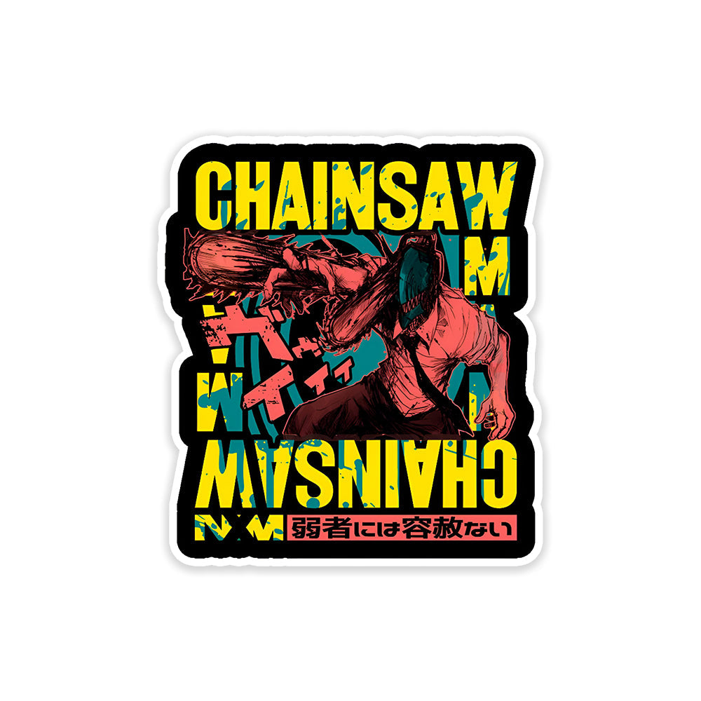 A rectangular sticker with a red background and a white horizontal stripe in the middle. In the center of the white stripe, black Devanagari text reads "घुमक्कड़" which translates to "Wanderer." The red background has faint travel-themed illustrations.