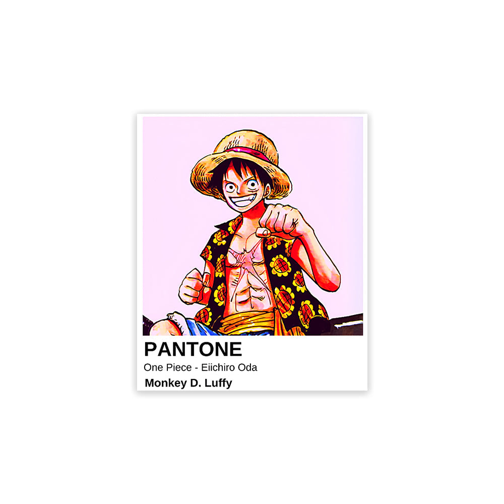 A rectangular sticker with a red background and a white horizontal stripe in the middle. In the center of the white stripe, black Devanagari text reads "घुमक्कड़" which translates to "Wanderer." The red background has faint travel-themed illustrations.