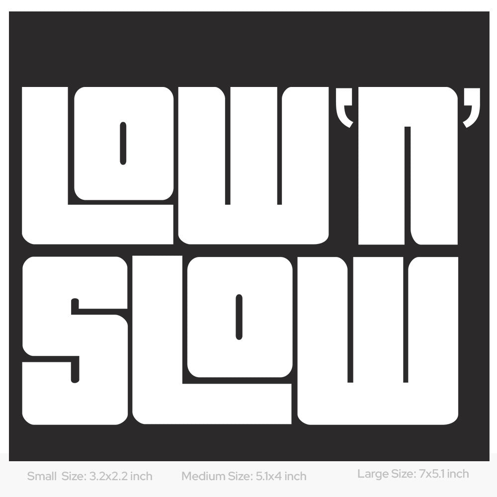 Low and Slow car decal sticker
