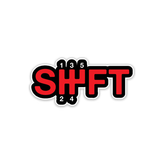 Shift car sticker