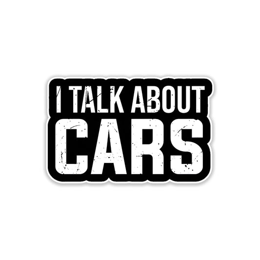 I talk about car sticker