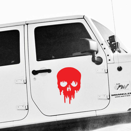 Bloody Skull car decal