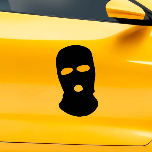 Thief face car decal