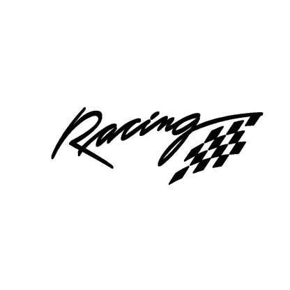 Racing car decal