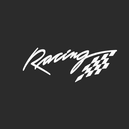 Racing car decal