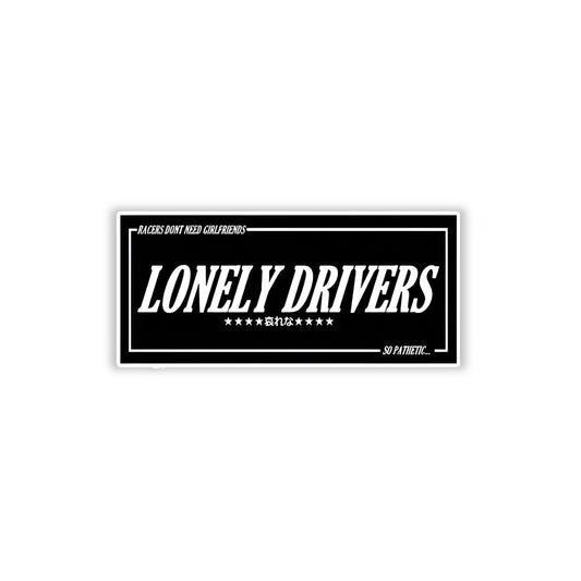Lonely drivers car sticker