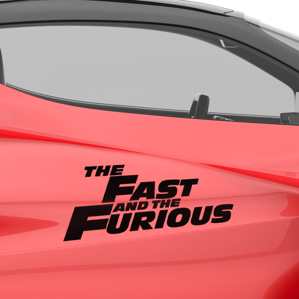 Fast and furious car decal