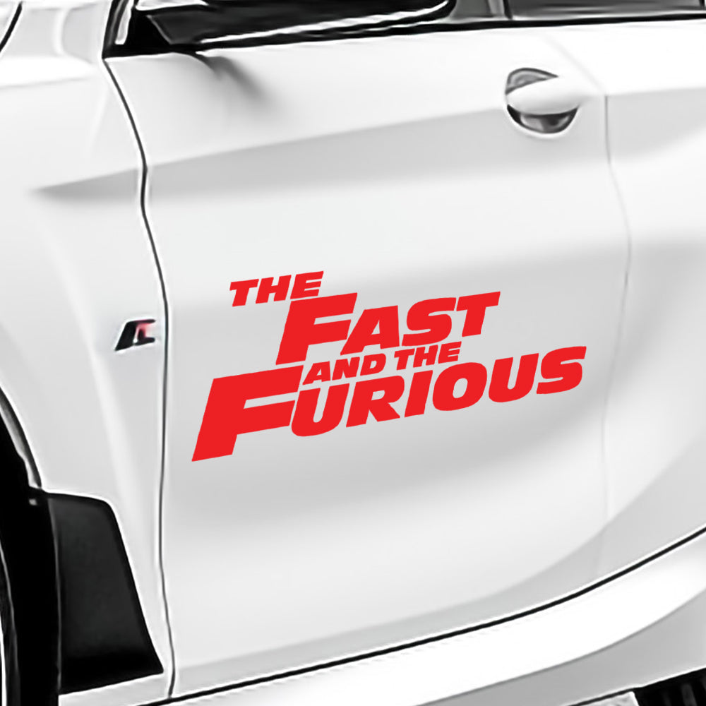 Fast and furious car decal