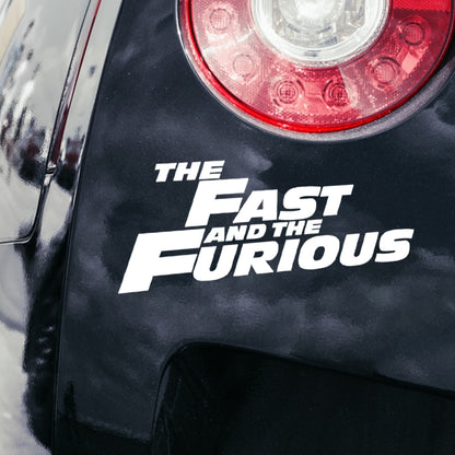 Fast and furious car decal
