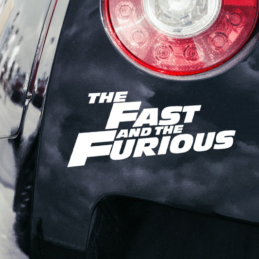 Fast and furious car decal