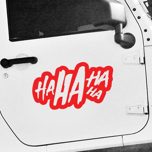 Hahaha car decal