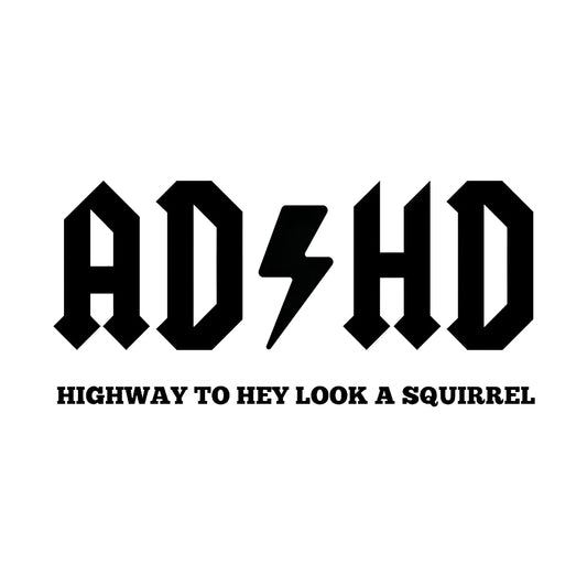 ADHD car decal