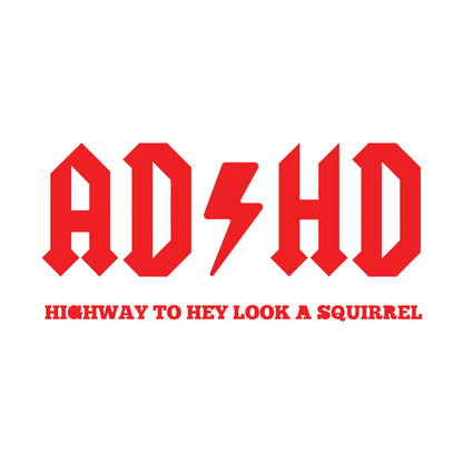 ADHD car decal