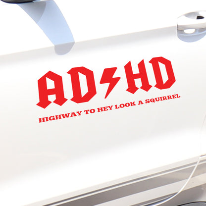 ADHD car decal
