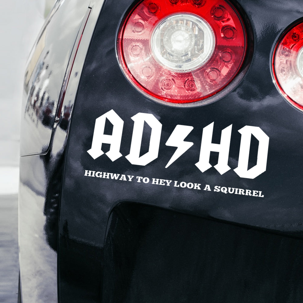 ADHD car decal