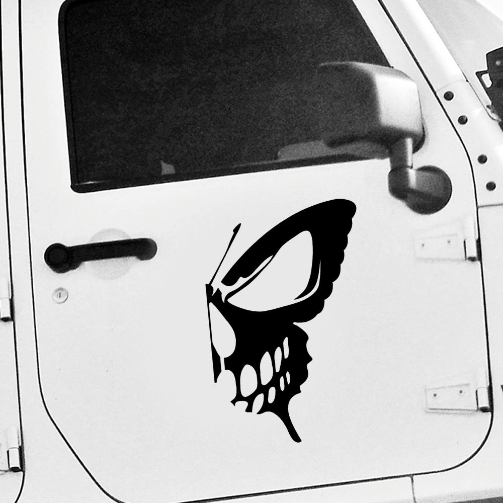 Skull car decal