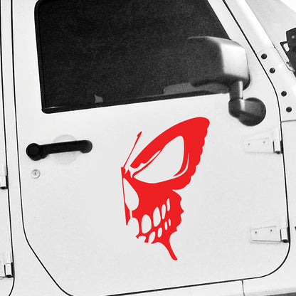 Skull car decal