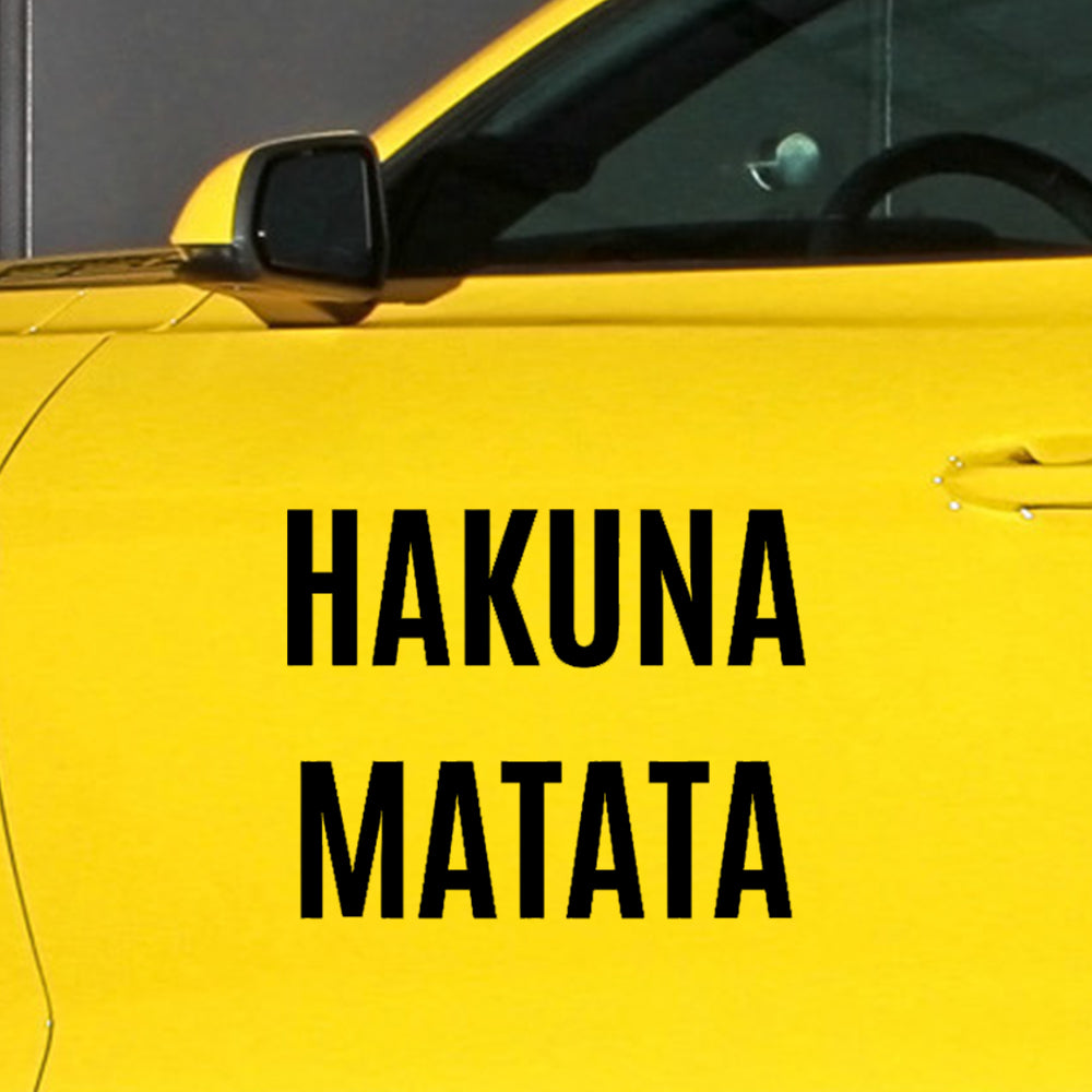 Hakuna Matata car decal