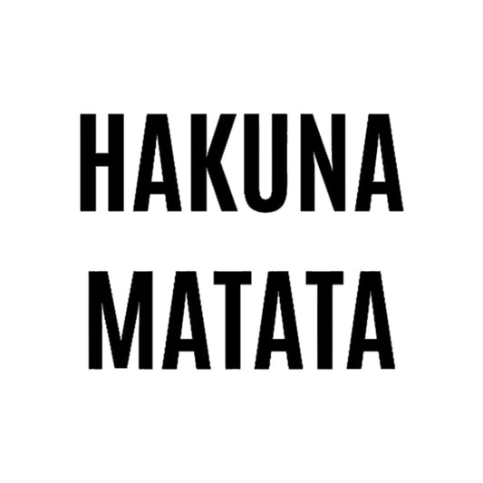 Hakuna Matata car decal