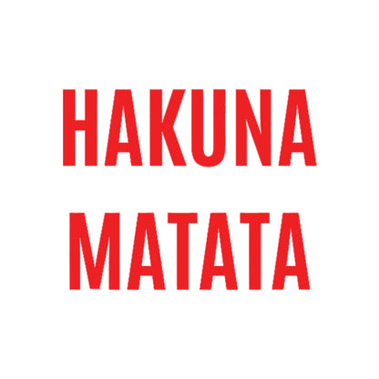 Hakuna Matata car decal