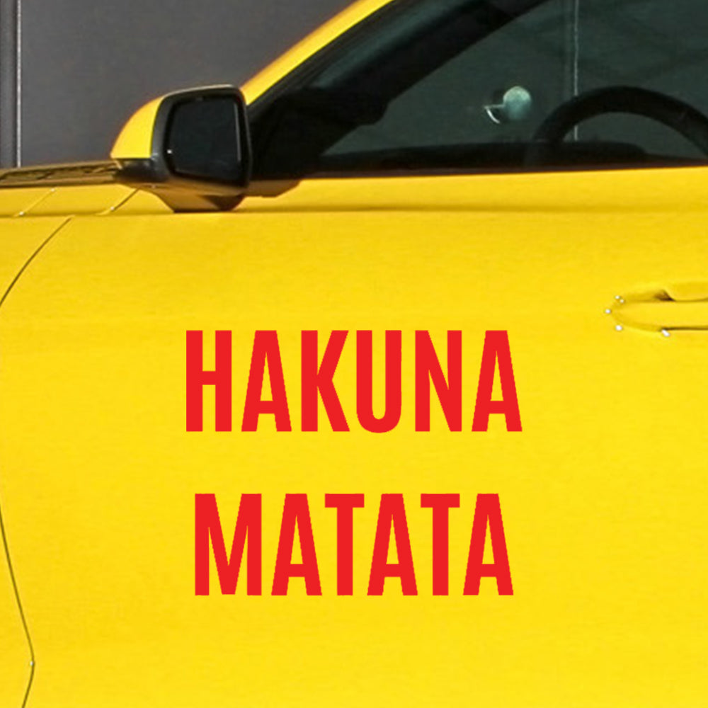 Hakuna Matata car decal