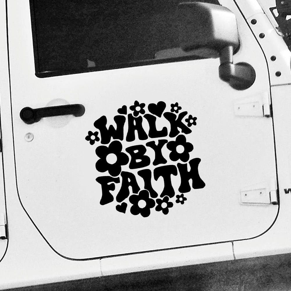 Faith car decal