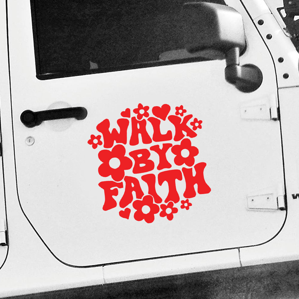 Faith car decal