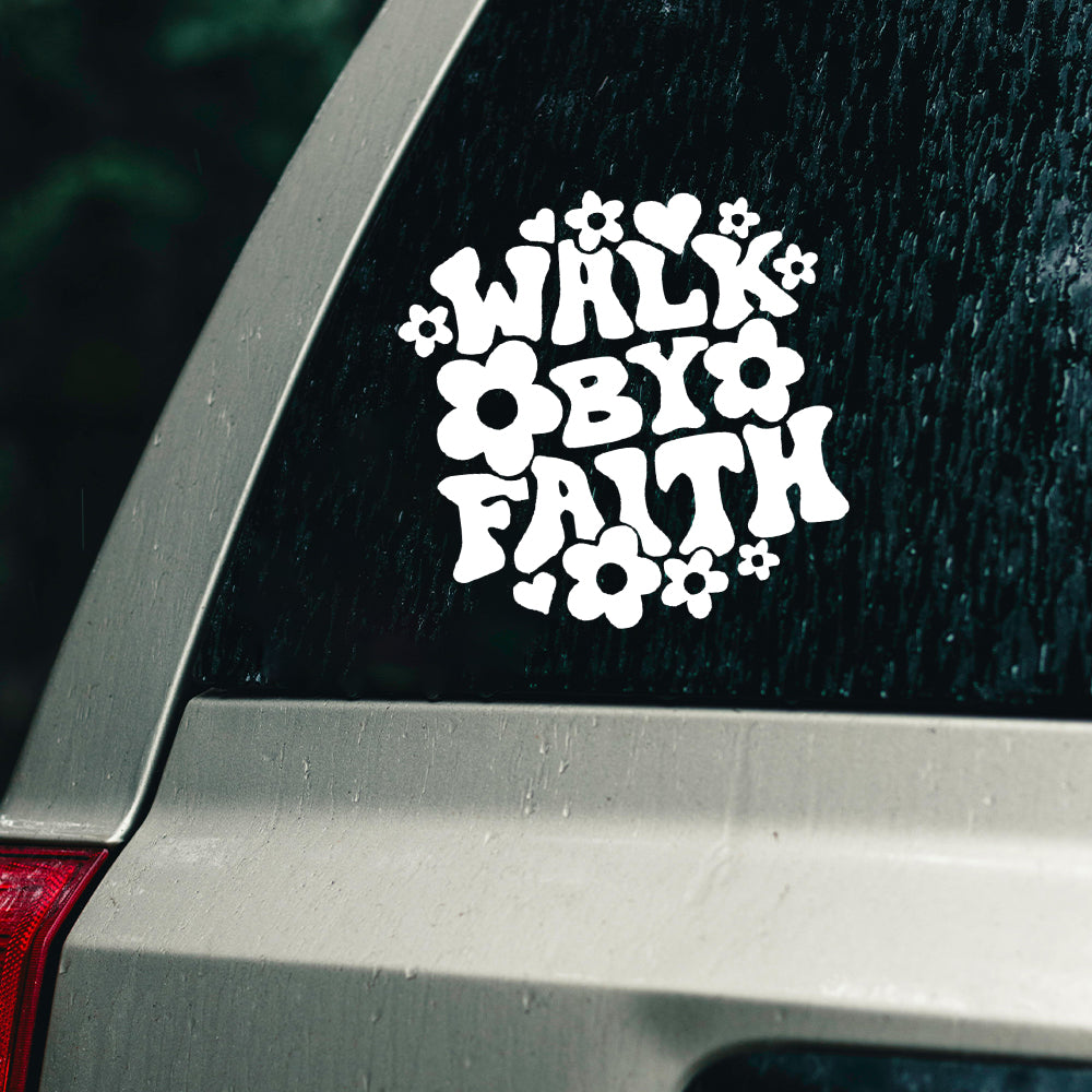 Faith car decal