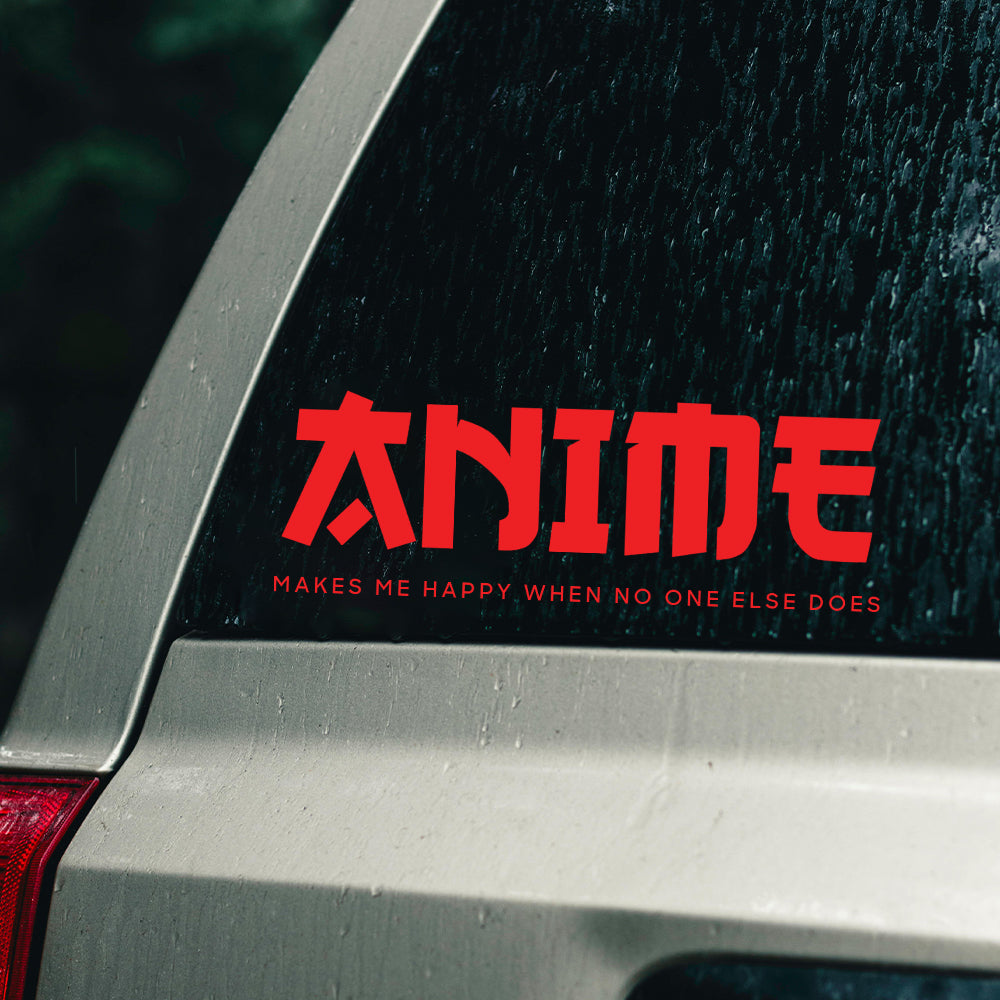 I love anime car decal