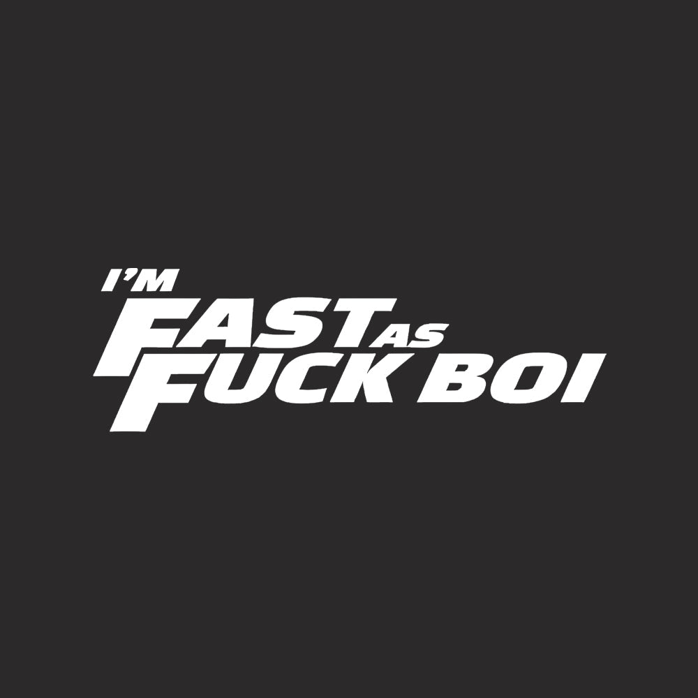 Fast as f car decal