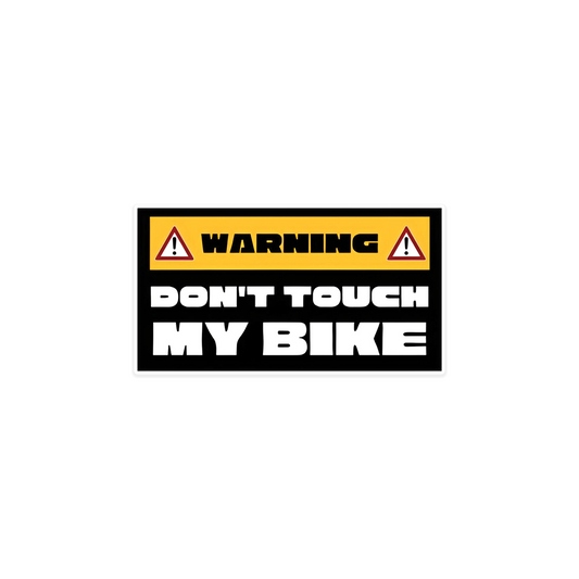 Don't touch car sticker