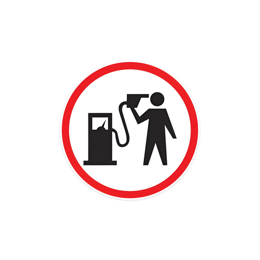 Fuel tank car sticker